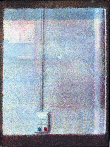 Le finestre, 2004, Acquerello e acrilico su carta incollata su tavole di legno, 25 pezzi, misure variabili (25 pezzi di 7,5 x 10 cm cad)
